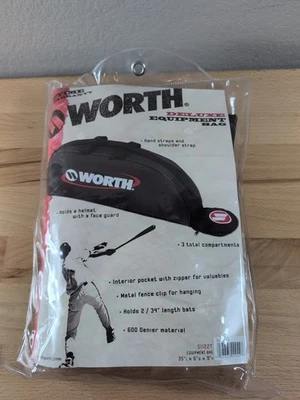 WORTH Deluxe SI122-T Equipment Bag Baseball Softball Hanging Bat Bag New - Image 1 of 3