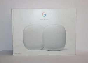 Google Nest Wifi Pro Wi-Fi 6E Router Mesh System Snow White GA03689-US (2er Pack) - Bild 1 von 7
