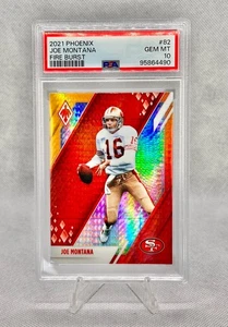 2021 Joe Montana Fire Burst #82 Phoenix Panini - PSA Gem Mint 10 - Bild 1 von 2