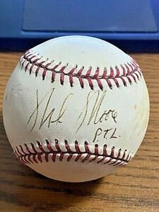 MIKE MOORE SIGNED AUTOGRAPHED OAL BASEBALL!  Mariners, Athletics, Tigers!