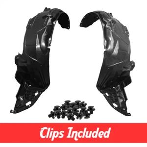 Left & Right Side Fender Liner Set w/ Clips For 2003-2007 Honda Accord Coupe - Picture 1 of 8
