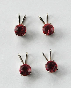 SWAROVSKI RHINESTONE BEAD PENDANT CHARMS • 5mm  4 count • ASSORTED COLORS - Picture 1 of 25