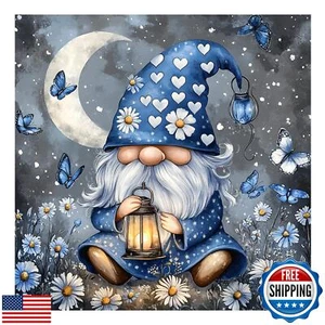 Gnome Diamond Painting Kits for Adults, Gnome Moon Diamond Art Kits for Adult - Picture 1 of 5