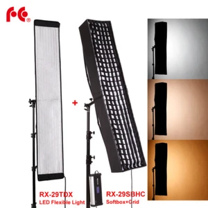 Falcon Eyes RX-29TDX LED Video Light Kit with Softbox and Honeycomb Grid - Picture 1 of 12