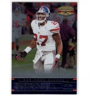 Brandon Jacobs 2007 Donruss Gridiron Gear Football Card #7 - Image 1 of 2