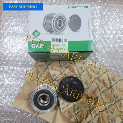 03C903119C Para VW SEAT AUDI SKODA Golf Mk5 Mk6 Plus Jetta Polea Alternador INA Foto 1 de 4