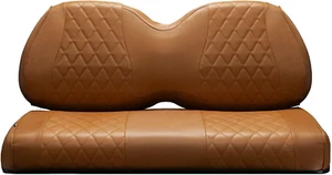 Golf Cart Seat Covers Brown – Fits Club Car DS, Yamaha, Precedent – Waterproof - Picture 1 of 9
