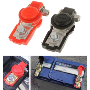 2PCS Adjustable Car Battery Terminal Connector Ends Clamp Positive&Negative - Picture 1 of 13