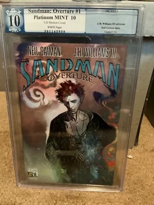 PGX 10.0: Sandman Overture #1 3-D Variant Gem Platinum MINT - Image 1 of 3