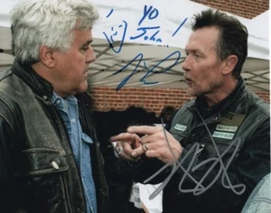 JAY LENO and ROBERT PATRICK Signed 8x10 Photograph - To John - Picture 1 of 1