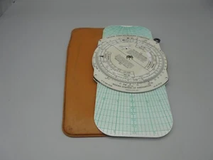 Vintage Dalton Dead Reckoning Computer Weems flight navigation tool w Case - Picture 1 of 1