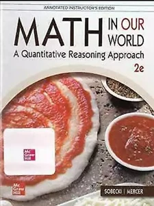 Mathematik in unserer Welt: Eine Quantitative - Hardcover, von Dave Sobecki; Brian - gut - Bild 1 von 1