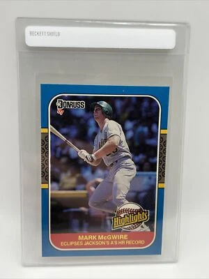 1987 Donruss Highlights Mark McGwire Rookie Baseball Card #46 Mint FREE SHIPPING - Image 1 of 3