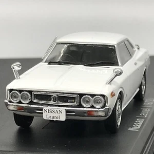 Mini Car Nissan Laurel 1972 White 1/43 Scale Box Display Diecast Vol 153 - Picture 1 of 14