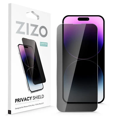 ZIZO PRIVACY TEMPERED GLASS SCREEN PROTECTOR FOR IPHONE 14 PRO MAX 6.7" - Изображение 1 из 4