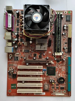 Abit BH7-E Motherboard with Pentium 4 2.8GHz SL6PE CPU and 2GB RAM - Test OK! - Image 1 of 4