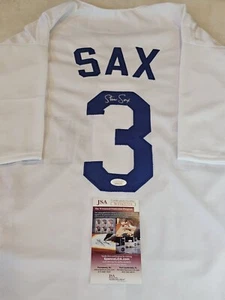 Steve Sax Autographed/Signed Jersey JSA COA White Custom Jersey - Picture 1 of 8