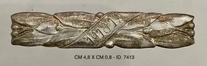 REGIO ESERCITO CAMPAGNA DI LIBIA RE V.E. III° BARRETTA ARGENTO ANNO 1915/1916 - Imagen 1 de 6