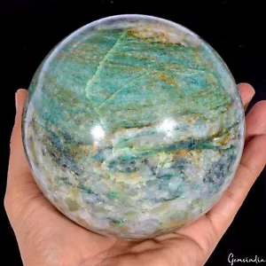 Enorme esfera/bola gema de curación mineral de cristal de aventurina verde natural de 2,3 kg 4,7" - Imagen 1 de 6