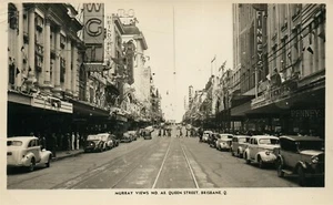 BRISBANE AUSTRALIA QUEEN STREET VINTAGE FOTO REAL POSTAL RPPC - Imagen 1 de 2