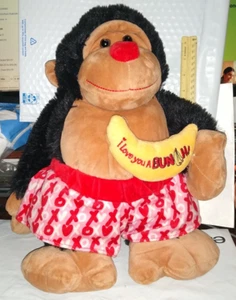 Homerbest Plush over 12” tall Monkey Valentines Animal I Love You a Bun [] h - Bild 1 von 2