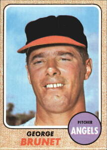 1968 Topps Baseball Card #347 George Brunet - EX-MT