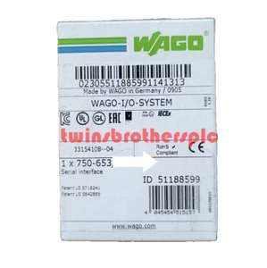 New in Box WAGO 750-653 750-653 PLC Module 750653 750-653 fast shipping - Picture 1 of 5