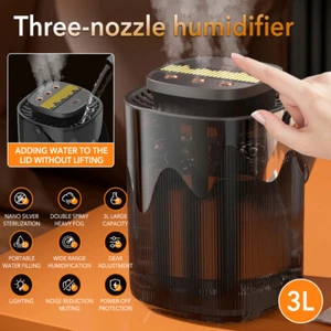 Ultraschall Luftbefeuchter LED Duftöl Aroma Diffuser Humidifier Diffusor 3L - Bild 1 von 19