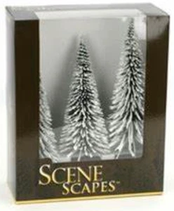 Bachmann SceneScapes™ 8" - 10" Pine Trees with Snow - Box of 3 Item #32202 - Picture 1 of 2