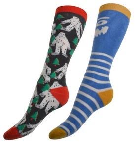 2 pairs of Boys Terry fabric Knee High socks - Welly socks - Picture 1 of 2