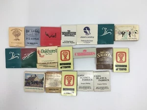 USA American local businesses vintage 1980s 1990s matchbooks matchboxes lot - Bild 1 von 2