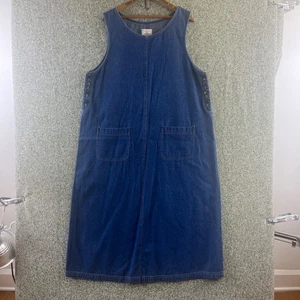 Vestido informal Susan Bristol para mujer XL azul denim sin mangas granja al aire libre - Imagen 1 de 9