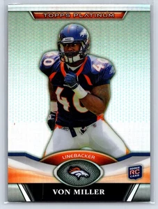 Tarjeta de novato 2011 Topps Platinum #27 Von Miller Refractor Denver Broncos - Imagen 1 de 2