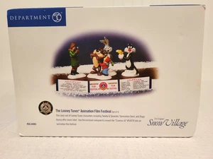 Dept 56 Orig Snow Village - Festival de Cine de Animación The Looney Tunes #54983 Nuevo - Imagen 1 de 6