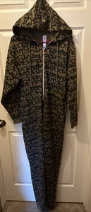 SAVAGE FENTY Forever Savage Hooded Pajama Size XS Brown Black Print - Picture 1 of 7