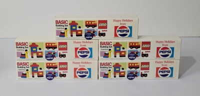 Lego Pepsi Basic Building Set VTG 1985 NEW SEALED 1562 Promotional 5 Sets Happy - Image 1 of 4