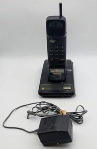 Vintage Panasonic Easa-Phone czarny telefon bezprzewodowy z bazą KX-T3850H - Zdjęcie 1 z 2