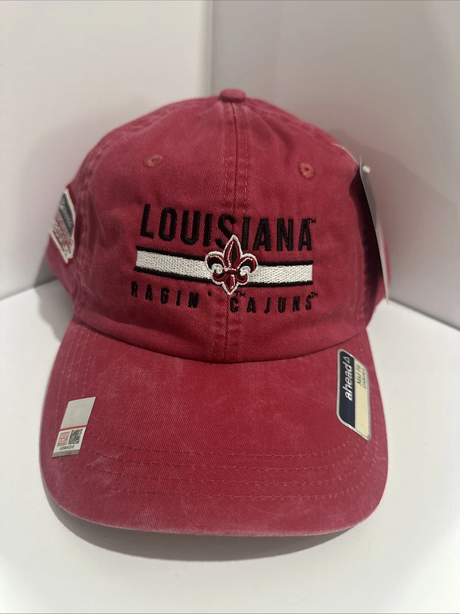 University Of Louisiana Lafayette Ragin Cajuns Baseball Hat - Adjustable Distressed Cotton Cap With Leather Strap 10 thumbnail image