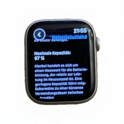 Apple Watch Series 9 45mm Aluminiumgehäuse - Polarstern (GPS) (MR973QF/A) - Bild 1 von 4