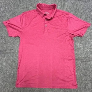 Ariat Tek Men’s Pink Heather Fitted Performance Polo Medium Workwear - Picture 1 of 5