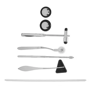 5Pcs Hospital Percussion Hammer Set Robust Non Slip Stainless Steel Stethosc WPD - Picture 1 of 22