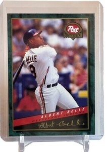 1994 Post Cereal Albert Belle Cleveland Indians Baseball Card #27 W/Top Loader