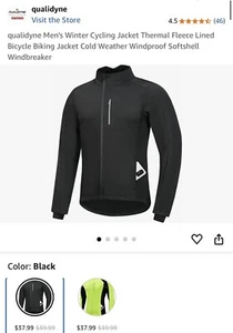 qualidyne Herren Winter Fahrradjacke Thermo Fleece - Bild 1 von 11