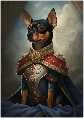 Miniature Pinscher Royal Prince Jigsaw Puzzle 300/500/1000 Piece - Image 1 of 3