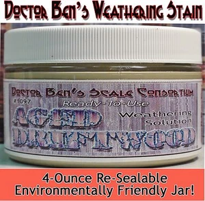Aged Driftwood Weathering Stain-4oz Doctor Ben’s Scale Consorting fsm/Yorke*NEW* - Picture 1 of 12