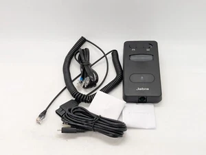 Jabra Link 860-09 headphones headset amplifier amp with cables black ENA003 - Picture 1 of 19