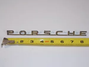 Vintage Porsche Speedster 215mm Car Vehicle Script Emblem Badge OEM - Picture 1 of 8