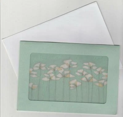 Sympathy Hallmark Our thoughts are with you Stain-glass art work in Green - Image 1 of 3