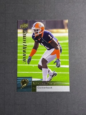2009 Upper Deck Vontae Davis Rookie Card #243 - Illinois Fighting Illini (2) - Image 1 of 2