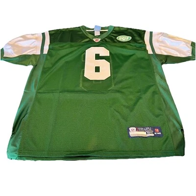 Camiseta para hombre Mark Sanchez 54 verde New York Jets Reebok cosida en el campo Foto 1 de 4